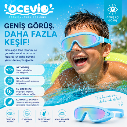 Ocevio™ UV Korumalı Çocuk Yüzücü Gözlüğü