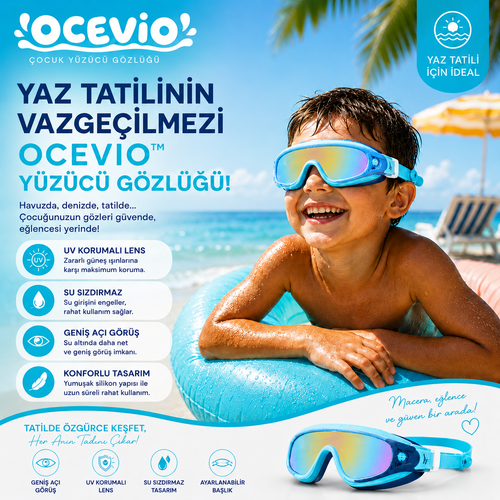 Ocevio™ UV Korumalı Çocuk Yüzücü Gözlüğü